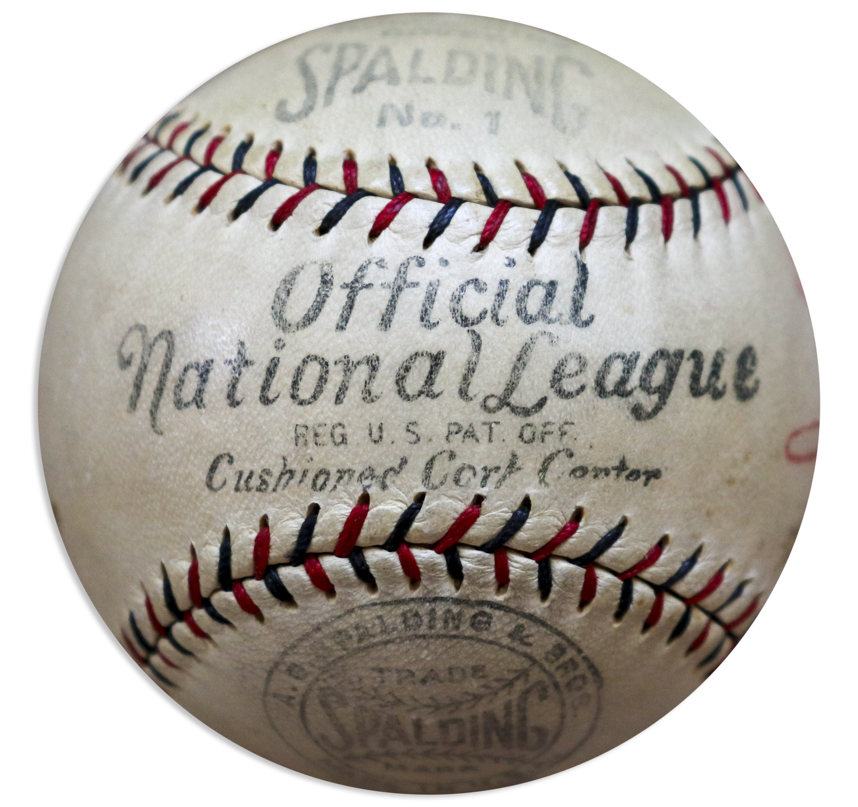 Lot Detail Babe Ruth Single Signed Baseball on the Sweet